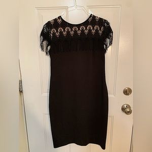 Taylor black lace cocktail dress, size 8